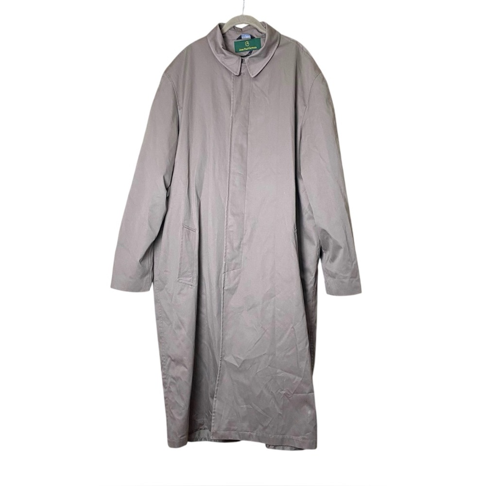 Jean Paul Germain Elements Beige Trench Coat Mens 48XL Removable Liner